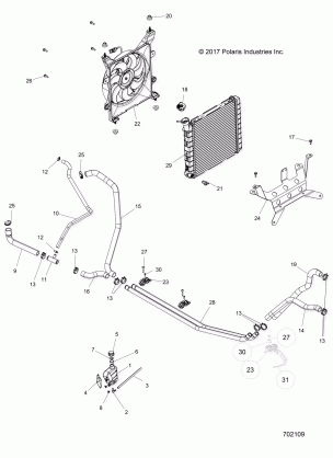 ENGINE COOLING SYSTEM - R18RCA57A1 / A4 / B4 / B1 (702109)