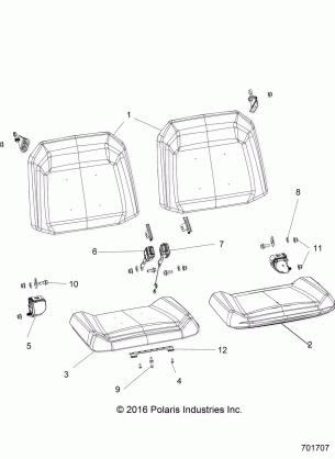 BODY SEAT AND BELTS - R18RM57C1 / CV / T57C1 (701707)