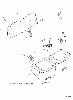 BODY SEAT AND SEAT BELTS - R18RMAE4G8 / G9 (700688)