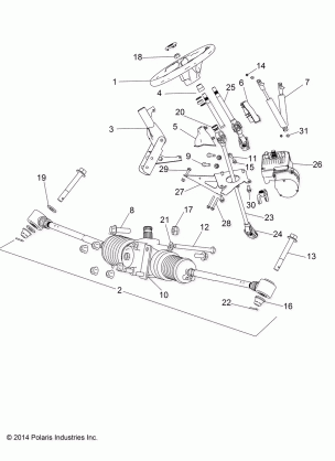 STEERING STEERING ASM. - R18RNE57NV (49RGRSTEERING15570MC)