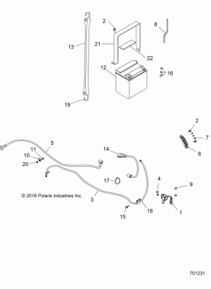 ELECTRICAL BATTERY - R18RNE57NV (701231)