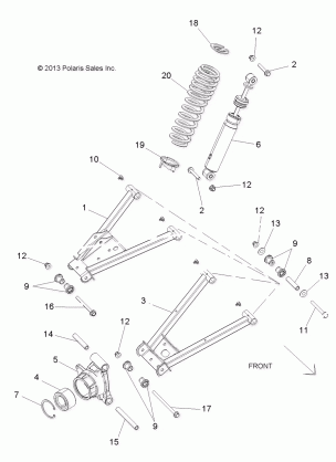 SUSPENSION REAR - R18RNE57NV (49RGRSUSPRR14570)