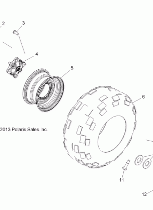 WHEELS REAR - R18RNE57NV (49RGRWHEELRR15570)