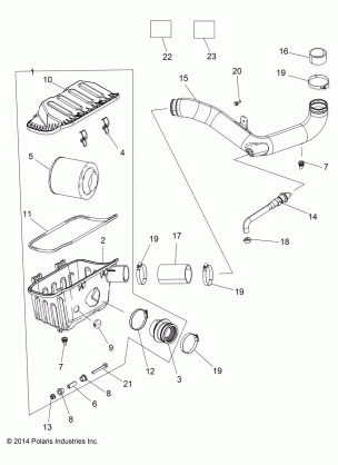 ENGINE AIR INTAKE SYSTEM - R18RNE57NV (49RGRAIRBOX15570MC)