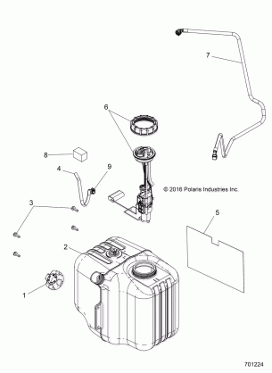 BODY FUEL TANK ASM. - R18RNE57NV (701224)