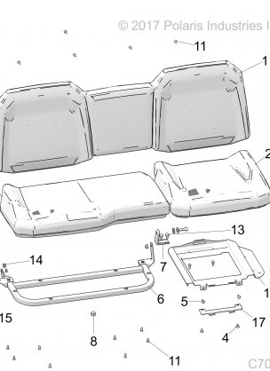 BODY SEAT ASM. - R18RRE99A1(C700081)