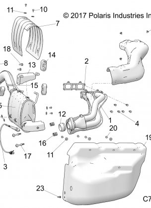 ENGINE EXHAUST SYSTEM - R18RRE99A9 / AX / AM / AS / A1 (C700054)