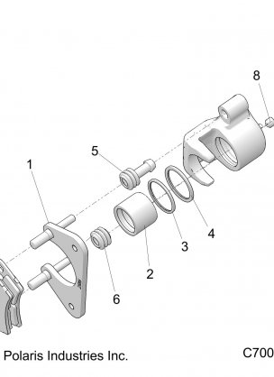 BRAKES REAR CALIPER - R18RRE99A9 / AX / AM / AS / A1 (C700016)