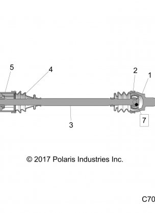 DRIVE TRAIN REAR HALF SHAFT - R18RRE99A9 / AX / AM / AS / A1 (C700037)