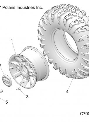 WHEELS FRONT - R18RRE99A9 / AX / AM / AS / A1 (C700025)