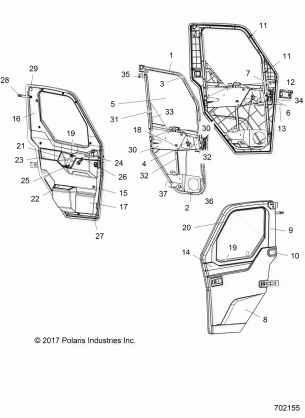 BODY DOOR FULL - R18RRU99AS (702155)