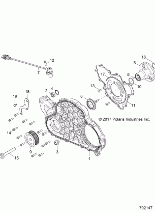 ENGINE MAG COVER MOUNT - R18RRU99AS (702147)