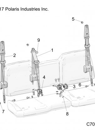BODY SEAT BELT MOUNTING - R18RRU99AS (C700082)