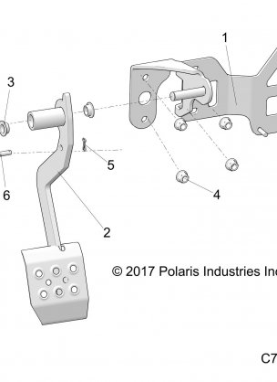 BRAKES PEDAL - R18RRU99AS (C700039)