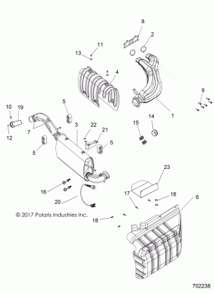 ENGINE EXHAUST - R18RT_87 ALL OPTIONS (702238)