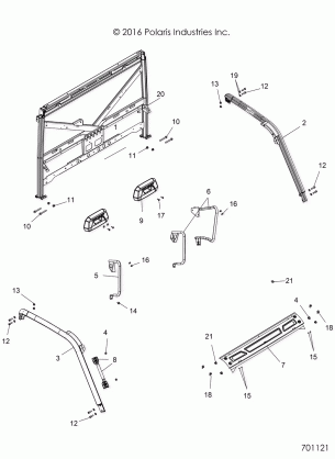 CHASSIS CAB FRAME - R18RT_87 ALL OPTIONS (701121)