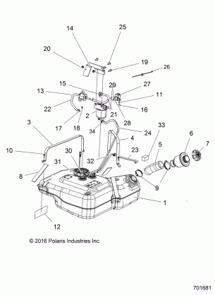 BODY FUEL TANK ASM. - R18RTAD1B1 / ED1N1 (701681)