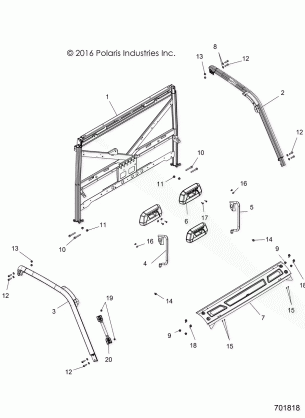 CHASSIS CAB FRAME - R18RTAD1B1 / ED1N1 (701818)