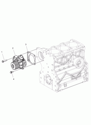 ENGINE WATER PUMP - R18RTAD1B1 / ED1N1 (49RGRWATRPUMP15DSL)