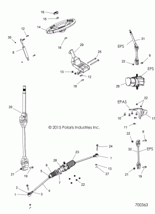 STEERING STEERING ASM. - R18RTAD1B1 / ED1N1 (700363)