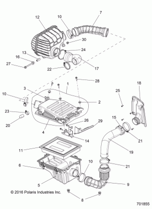 ENGINE AIR INTAKE - R18RTAD1B1 (701855)