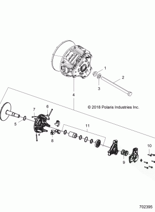 DRIVE TRAIN PRIMARY CLUTCH - R18RTED1N1 (702395)