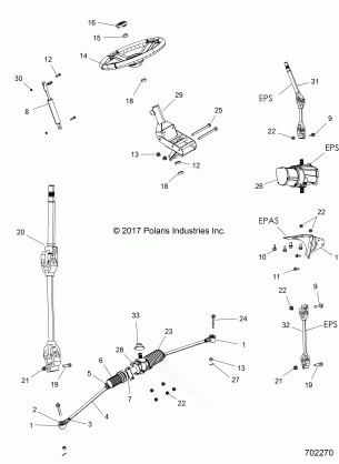 STEERING STEERING ASM. - R18RTAD1B1 / ED1N1 (702270)