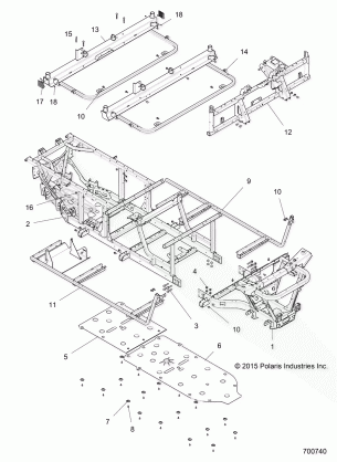 CHASSIS FRAME - R18RDA57A1 / B1 (700740)