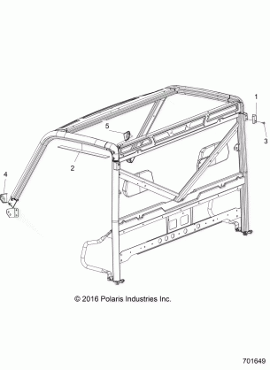 CHASSIS CAB FRAME EDGE COVER - R17RTS87C1  (701649)