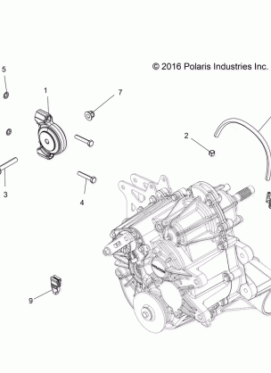 DRIVE TRAIN MAIN GEARCASE MOUNTING - R18RTE87F1 / S87C1 / F1 (701903)