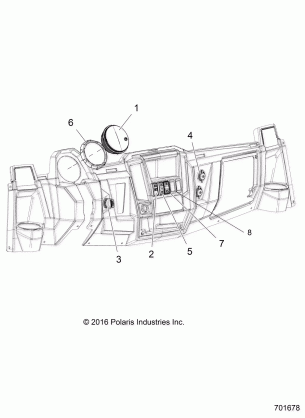 ELECTRICAL DASH INSTRUMENTS and CONTROLS - R18RTED1F1 / SD1C1 (701678)