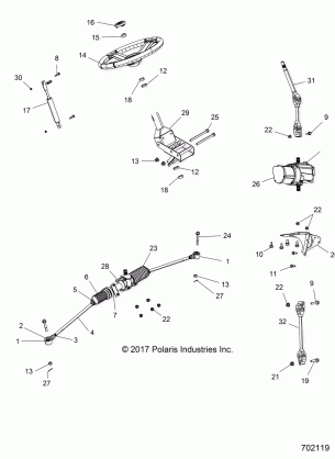 STEERING STEERING ASM. - R18RTED1F1 / SD1C1 (702119)