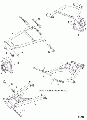 SUSPENSION REAR - R18RTED1F1 / SD1C1 (702121)