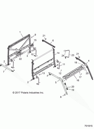 CHASSIS CAB FRAME - R18RV_99 ALL OPTIONS (701915)
