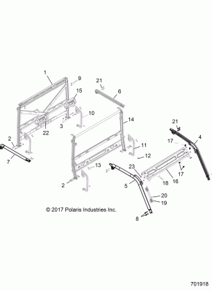 CHASSIS CAB FRAME - R18RVA87A1 / E87A9 / B9 (701918)