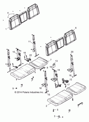 BODY SEAT - R18RVE99NX (49RGRSEAT15CREW2)