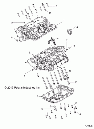 ENGINE CRANKCASE - R18RVE99NX (701906)