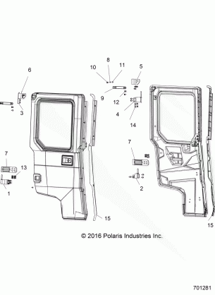 BODY DOOR REAR FULL MOUNTING - R18VU99AS (701281)