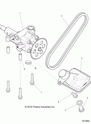 ENGINE OIL PUMP - R18RHE99BK / KBS (701084)