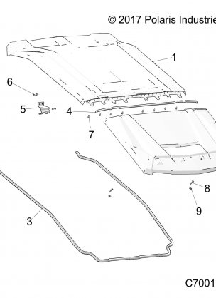 ACCESSORY ROOF - R18RHK99BS (C700100)