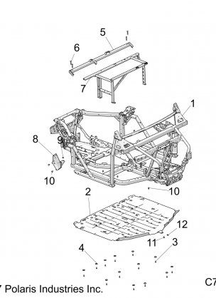 CHASSIS MAIN FRAME AND SKID PLATES - R18RRE99A9 / AX / AM / AS / A1 / B9 / BX / BM / BS (C700018)