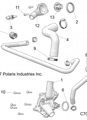 ENGINE WATERPUMP AND BYPASS - R18RRE99A9 / AX / AM / AS / A1 / B9 / BX / BM / BS (C700053)