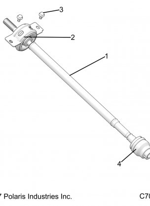 DRIVE TRAIN FRONT PROP SHAFT - R18RRE99A9 / AX / AM / AS / A1 / B9 / BX / BM / BS (C700020)