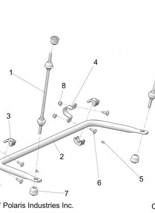 SUSPENSION REAR STABILIZER BAR - R18RRE99A9 / AX / AM / AS / A1 / B9 / BX / BM / BS (C700027)