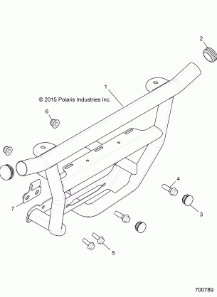 ACCESSORY FRONT BUMPER - R18RGE99BM / BB / B7 / KBS / UB9 / UBG (700789)