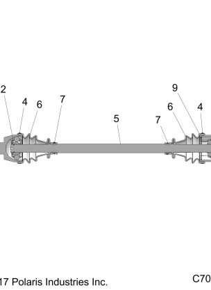 DRIVE TRAIN FRONT HALF SHAFT - R18RRE99NS (C700034)