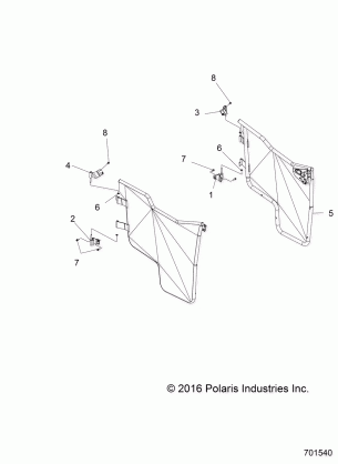 BODY DOOR HALF MOUNTING - R18RTM99AL (701540)