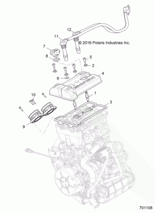 ENGINE THROTTLE BODY AND VALVE COVER - R18RTM99AL (701108)