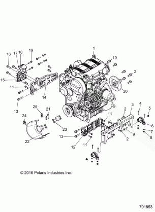 ENGINE MOUNTING - R18RVAD1N1 (701853)