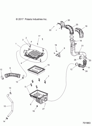 ENGINE AIR INTAKE SYSTEM - R18RVM99AL (701963)